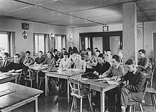 Foto erste Gruppe in IB Einrichtung 1949