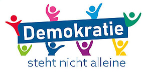 Das Logo zum "Jahr der Demokratie" des Internationalen Bundes (IB)