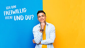 Werbung für die Freiwilligendienste des Internationalen Bundes